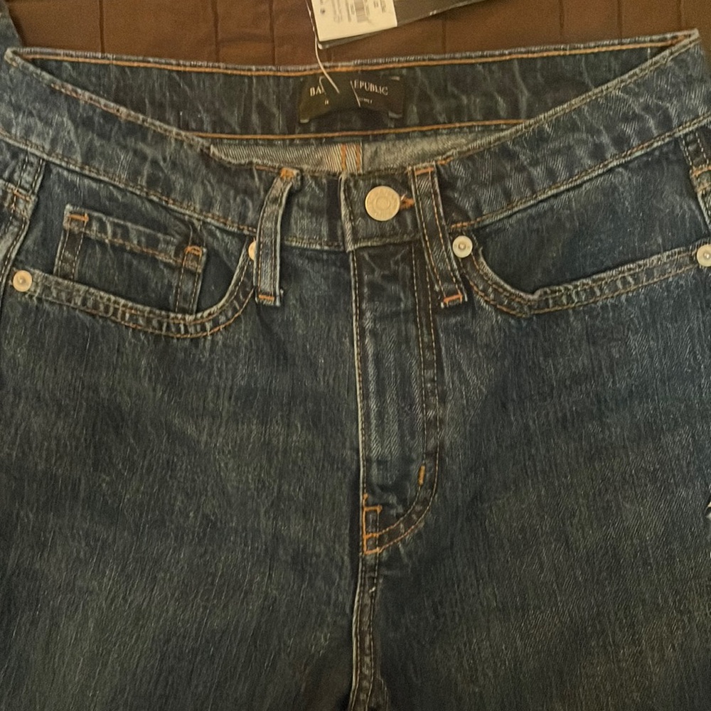 New! Banana Republic size 4 petite, high rise, straight leg, ladies jeans